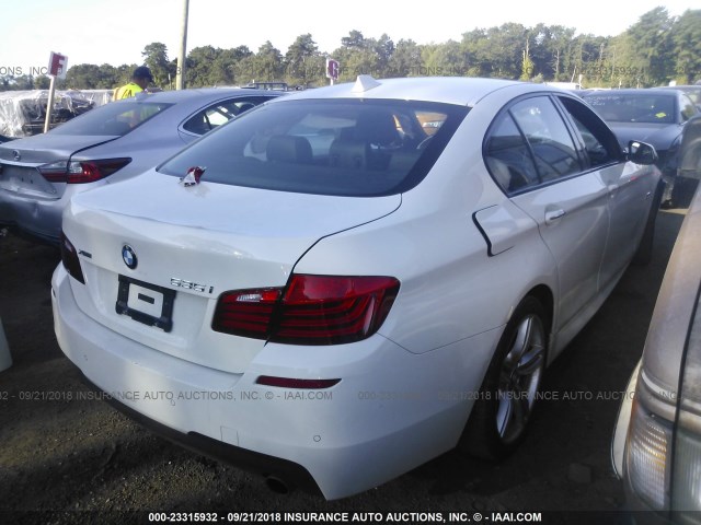 WBA5B3C51GG254193 - 2016 BMW 535 XI WHITE photo 4