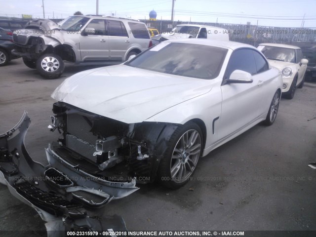 WBA3V7C56G5A27862 - 2016 BMW 428 I/SULEV WHITE photo 2
