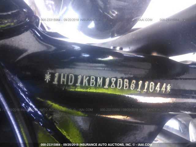 1HD1KBM18DB611044 - 2013 HARLEY-DAVIDSON FLHX STREET GLIDE BLACK photo 10
