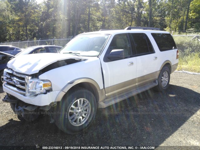 1FMJK1H52BEF39273 - 2011 FORD EXPEDITION EL XLT/EL KING RANCH WHITE photo 2