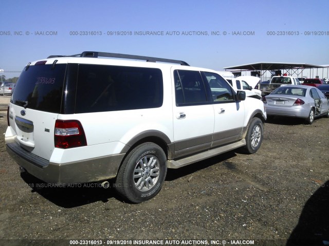 1FMJK1H52BEF39273 - 2011 FORD EXPEDITION EL XLT/EL KING RANCH WHITE photo 4