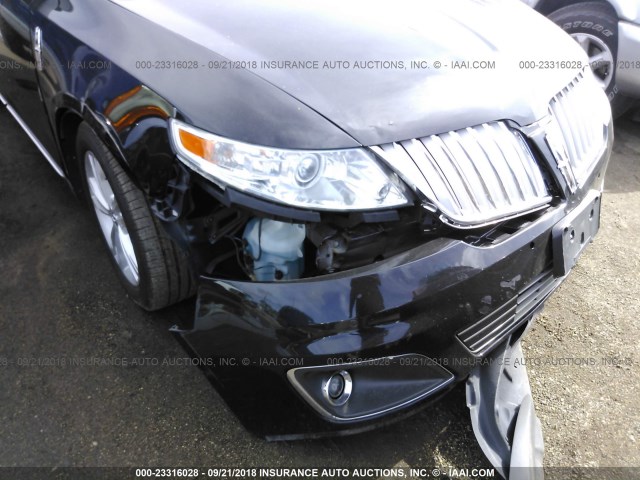 1LNHL9DR7CG802902 - 2012 LINCOLN MKS BLACK photo 6