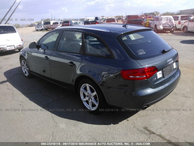 WAUVF78K39A173826 - 2009 AUDI A4 2.0T AVANT QUATTRO GRAY photo 3