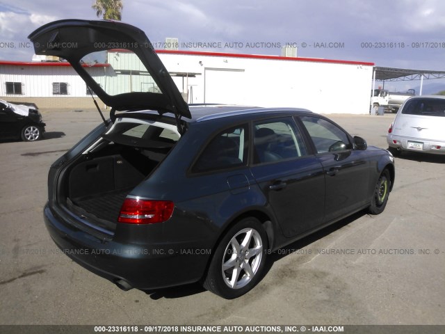 WAUVF78K39A173826 - 2009 AUDI A4 2.0T AVANT QUATTRO GRAY photo 4