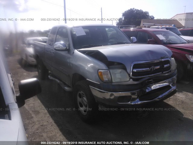 5TBBN44102S260556 - 2002 TOYOTA TUNDRA ACCESS CAB SR5 SILVER photo 1