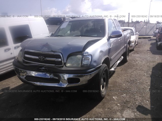 5TBBN44102S260556 - 2002 TOYOTA TUNDRA ACCESS CAB SR5 SILVER photo 2