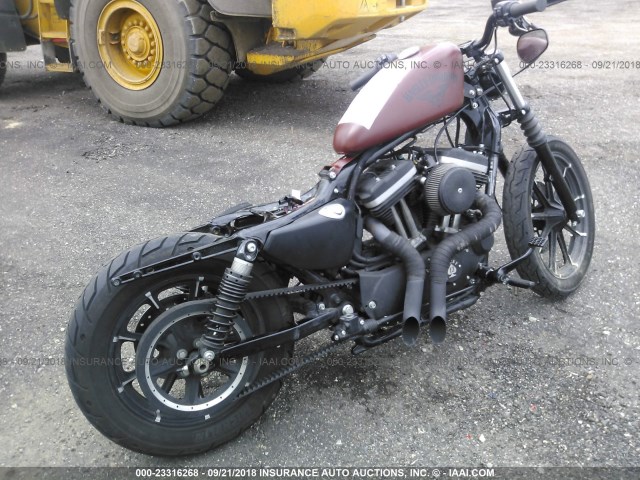 1HD4LE216HC421869 - 2017 HARLEY-DAVIDSON XL883 IRON 883 თაფლისფერი ფოტო 4