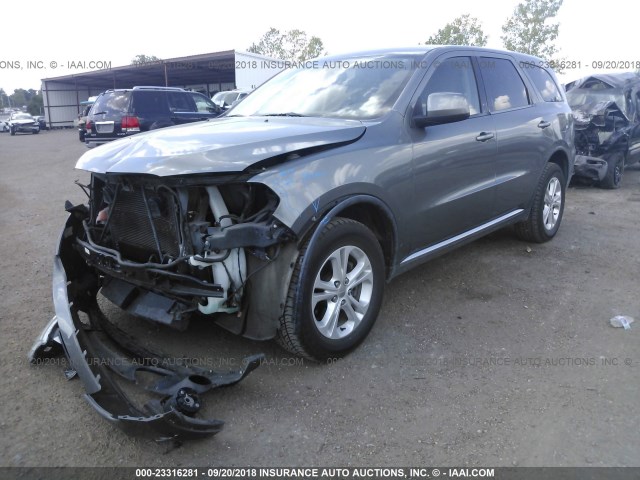 1C4RDHAGXCC173159 - 2012 DODGE DURANGO SXT GRAY photo 2