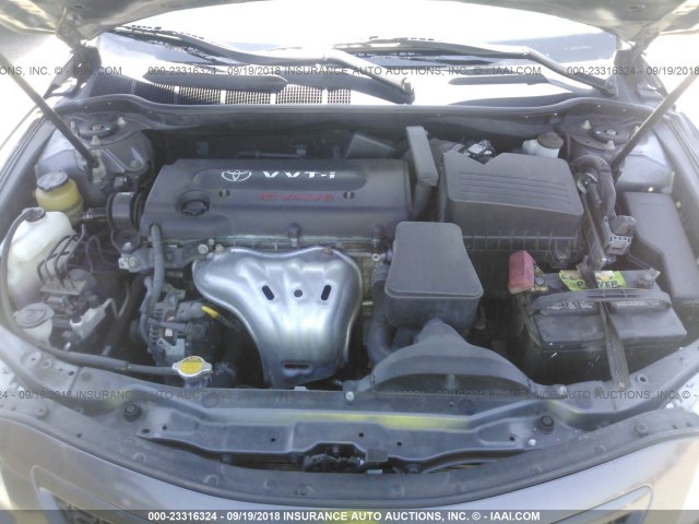4T1BE46K77U136182 - 2007 TOYOTA CAMRY CE/LE/XLE/SE GRAY photo 10