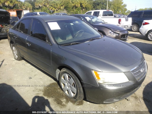 5NPET46C89H523420 - 2009 HYUNDAI SONATA GLS ნაცრისფერი ფოტო 1