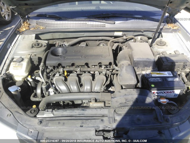 5NPET46C89H523420 - 2009 HYUNDAI SONATA GLS ნაცრისფერი ფოტო 10