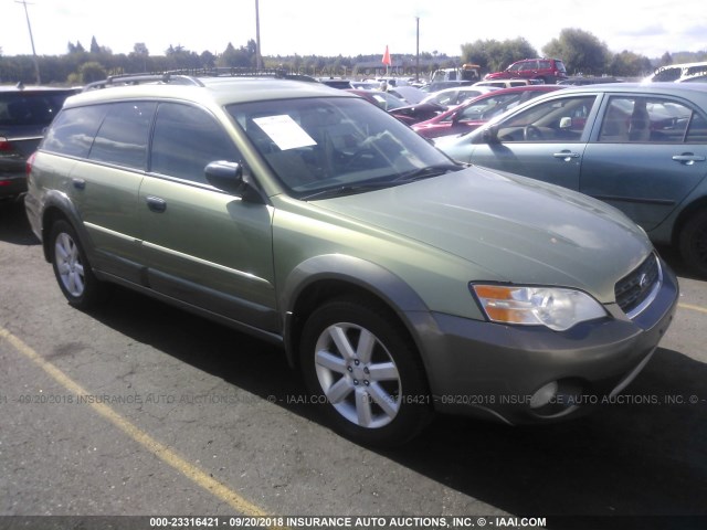 4S4BP61C577317706 - 2007 SUBARU LEGACY OUTBACK 2.5I GREEN photo 1