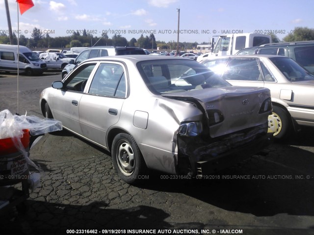 1NXBR12E5YZ412024 - 2000 TOYOTA COROLLA VE/CE/LE 银色 照片 3