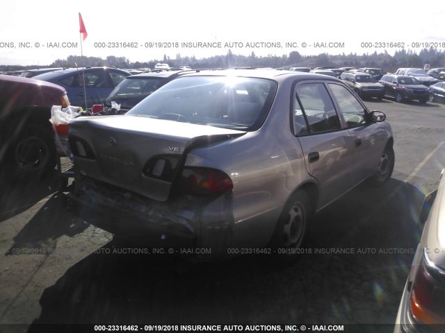 1NXBR12E5YZ412024 - 2000 TOYOTA COROLLA VE/CE/LE 银色 照片 4
