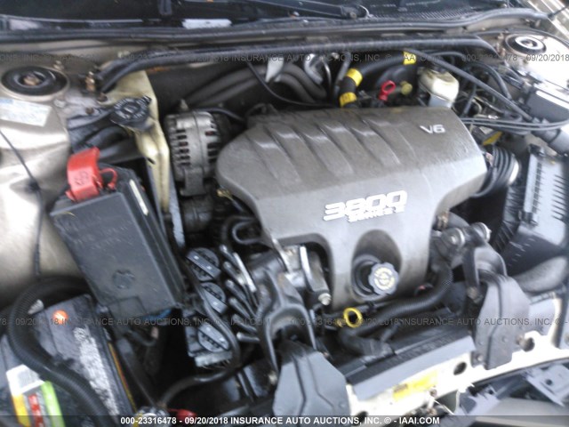 2G4WB55K0Y1223162 - 2000 BUICK REGAL LS TAN photo 10