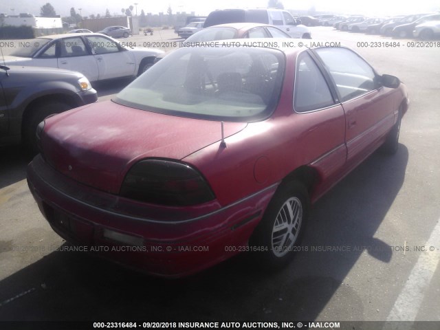 1G2NE14NXNM009635 - 1992 PONTIAC GRAND AM SE RED photo 4