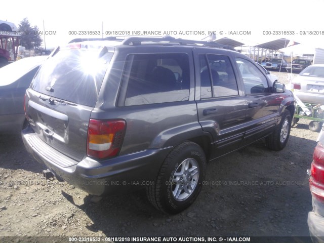 1J8GW48S54C392223 - 2004 JEEP GRAND CHEROKEE LAREDO/COLUMBIA/FREEDOM 灰色 照片 4