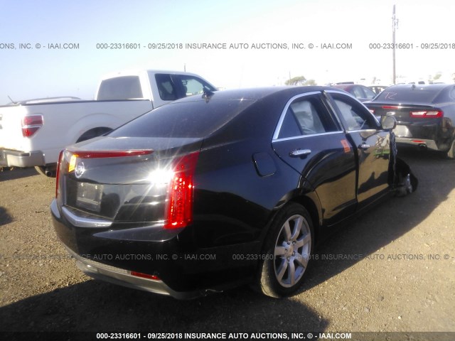 1G6AA5RA9E0102546 - 2014 CADILLAC ATS BLACK photo 4