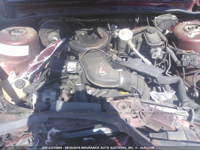 1G4AG54R0N6441570 - 1992 BUICK CENTURY SPECIAL MAROON photo 10