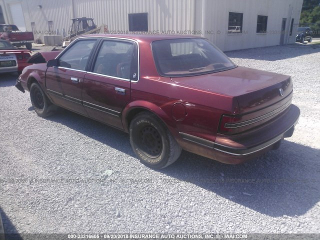 1G4AG54R0N6441570 - 1992 BUICK CENTURY SPECIAL MAROON photo 3