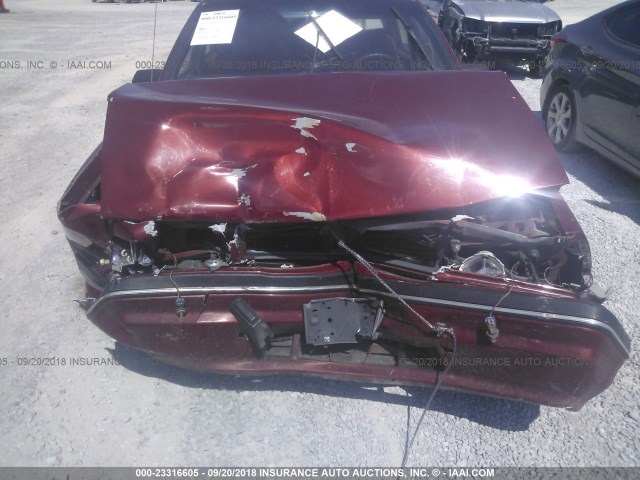 1G4AG54R0N6441570 - 1992 BUICK CENTURY SPECIAL MAROON photo 6
