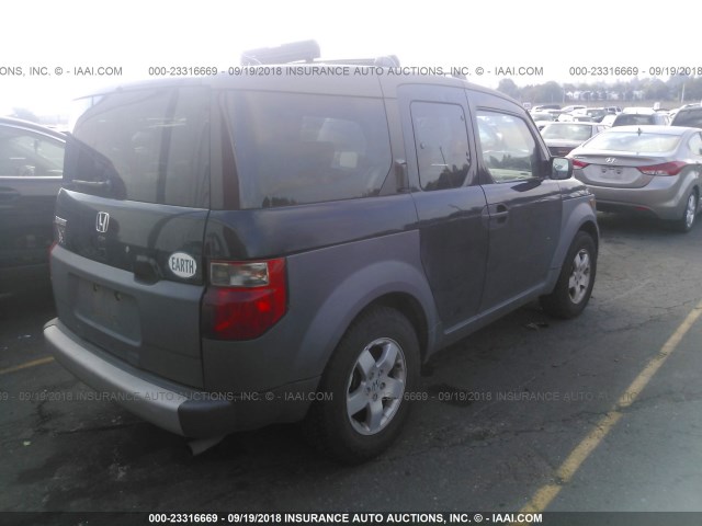 5J6YH27634L009923 - 2004 HONDA ELEMENT EX BLACK photo 4