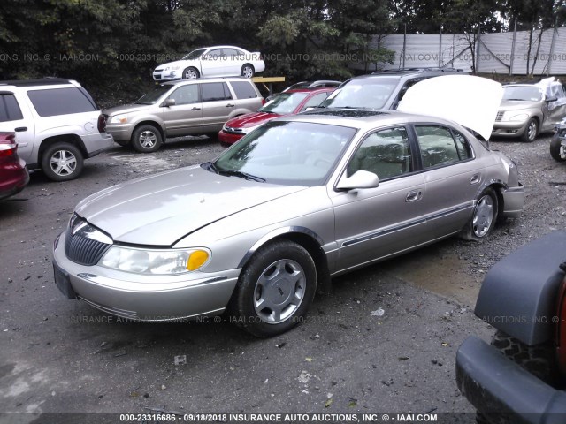 1LNHM97V5YY885401 - 2000 LINCOLN CONTINENTAL  TAN photo 2