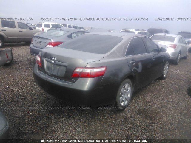 JTNBE46K773037979 - 2007 TOYOTA CAMRY NEW GENERAT CE/LE/XLE/SE GRAY photo 4