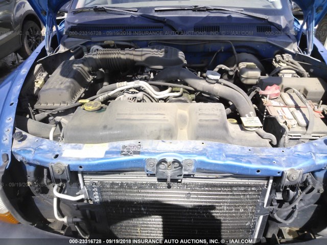 1B7HG2AZ31S246540 - 2001 DODGE DAKOTA QUAD BLUE photo 10