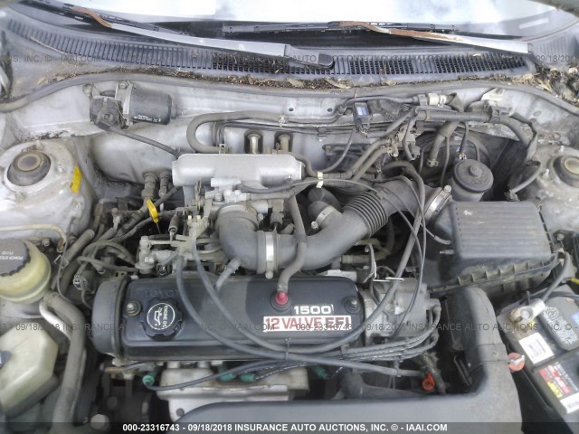 JT2EL43A2M0047344 - 1991 TOYOTA TERCEL DELUXE SILVER photo 10