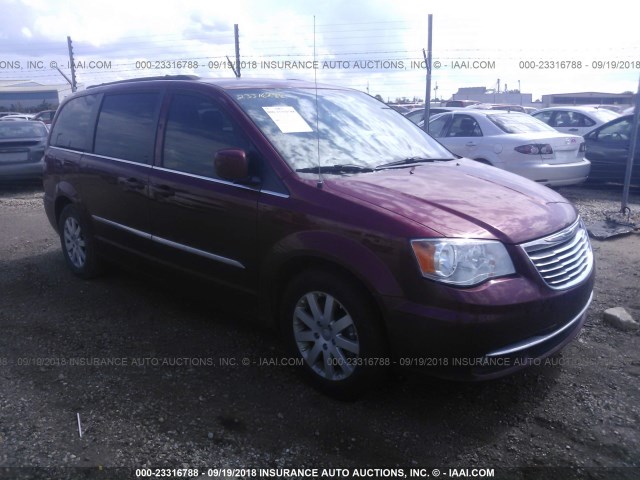 2C4RC1BG4ER420310 - 2014 CHRYSLER TOWN & COUNTRY TOURING წითელი ფოტო 1
