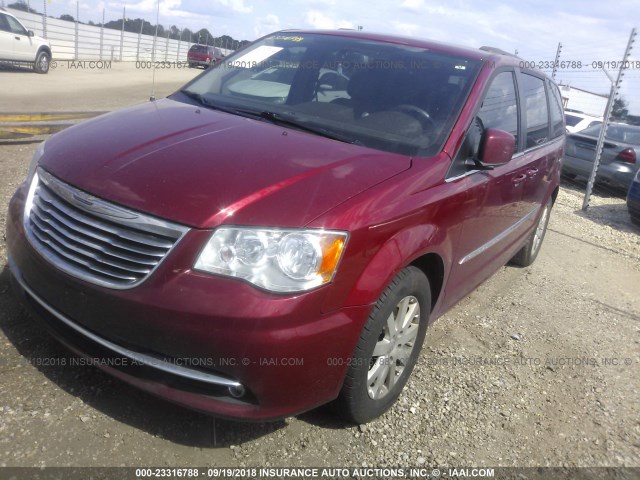 2C4RC1BG4ER420310 - 2014 CHRYSLER TOWN & COUNTRY TOURING წითელი ფოტო 2
