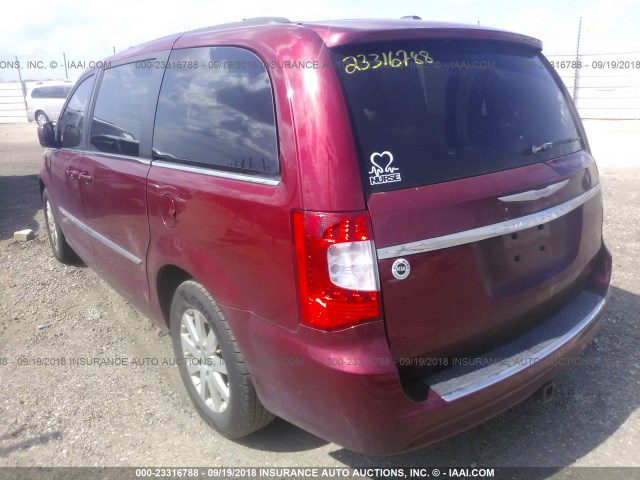 2C4RC1BG4ER420310 - 2014 CHRYSLER TOWN & COUNTRY TOURING წითელი ფოტო 3