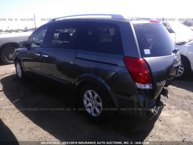 5N1BV28U58N123347 - 2008 NISSAN QUEST S/SE/SL GRAY photo 3