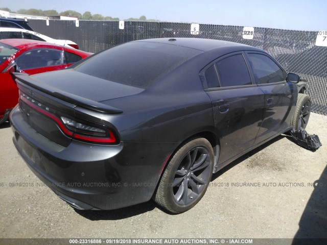 2C3CDXBG7JH167171 - 2018 DODGE CHARGER SXT GRAY photo 4