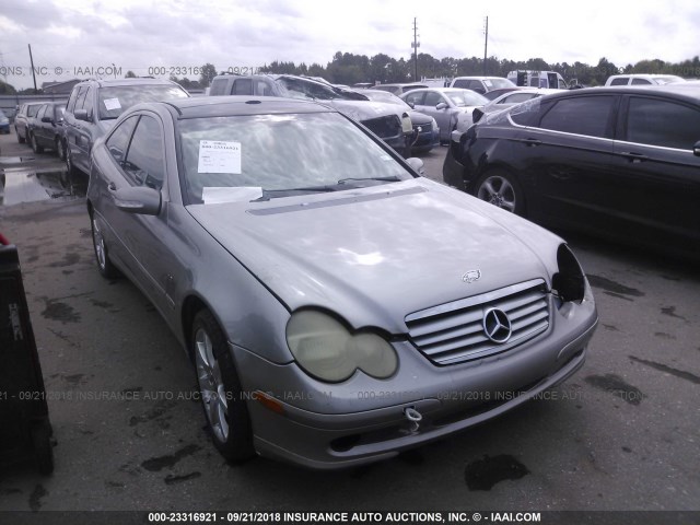 WDBRN40J93A534104 - 2003 MERCEDES-BENZ C 230K SPORT COUPE GRAY photo 1