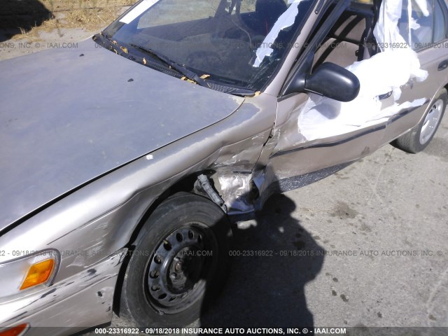 JT2AE09E1P0018496 - 1993 TOYOTA COROLLA LE/DX შამპანური ფოტო 6