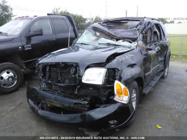 5TDBT48A34S213709 - 2004 TOYOTA SEQUOIA LIMITED BLACK photo 2