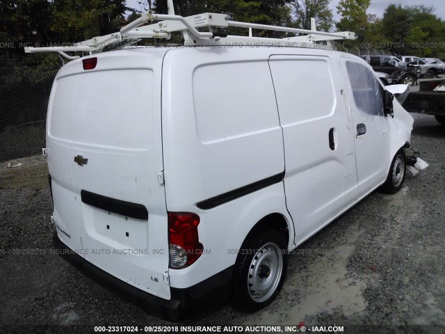 3N63M0YN8HK700996 - 2017 CHEVROLET CITY EXPRESS LS WHITE photo 4