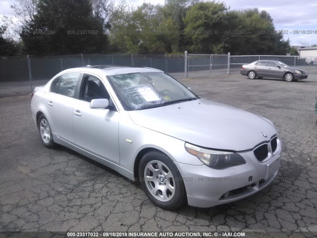WBANA53554B847451 - 2004 BMW 525 I SILVER photo 1