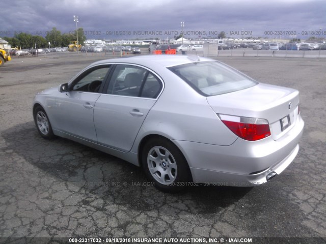 WBANA53554B847451 - 2004 BMW 525 I SILVER photo 3