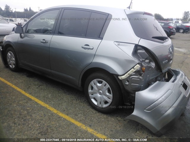 3N1BC1CPXBL427225 - 2011 NISSAN VERSA S/SL GRAY photo 3