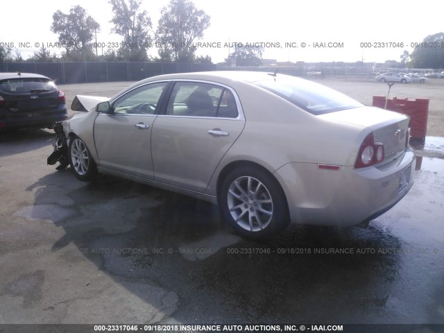 1G1ZE5E18BF386084 - 2011 CHEVROLET MALIBU LTZ 棕色 照片 3