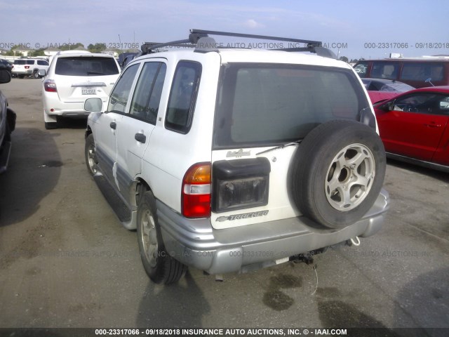 2CNBE634616907013 - 2001 CHEVROLET TRACKER LT WHITE photo 3