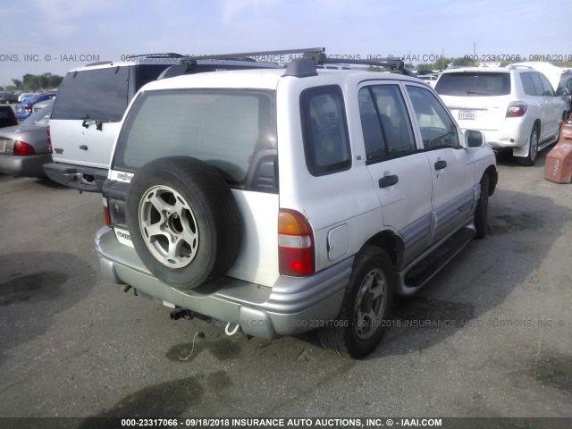 2CNBE634616907013 - 2001 CHEVROLET TRACKER LT WHITE photo 4