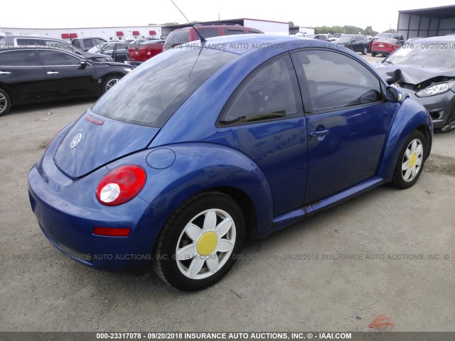 3VWRW31C97M500775 - 2007 VOLKSWAGEN NEW BEETLE 2.5L OPTION PACKAGE 1 BLUE photo 4