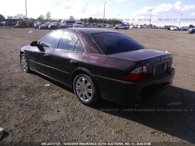 1LNFM87A56Y628945 - 2006 LINCOLN LS 勃艮第红 照片 3