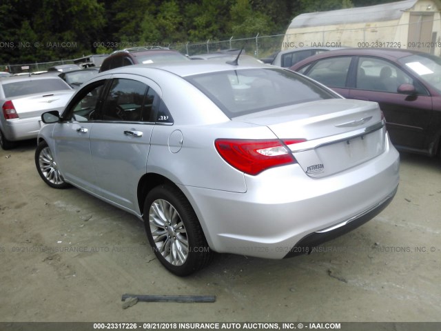 1C3CCBCG1CN124217 - 2012 CHRYSLER 200 LIMITED SILVER photo 3