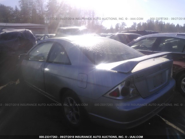 1HGEM22941L056624 - 2001 HONDA CIVIC SI/EX SILVER photo 3