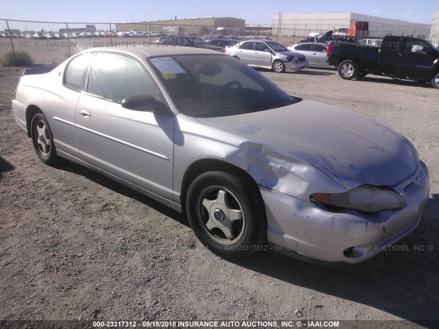 2G1WW12E619109554 - 2001 CHEVROLET MONTE CARLO LS 银色 照片 1